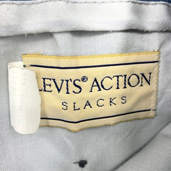 SOLD Vintage Levis Action Slacks Mens Size 31" X 30" Light Blue Trouser Pants - Picture 6 of 6